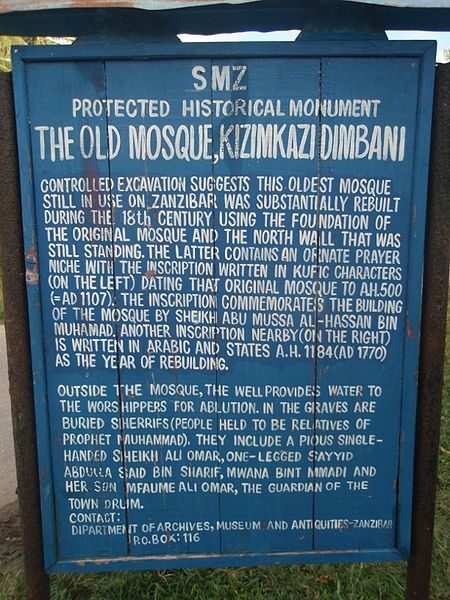 Kizimkazi-Moschee