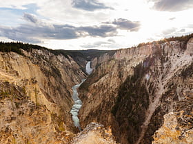 The Upper and Lower Falls of the Yellowstone
