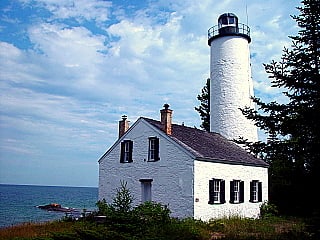 phare de rock harbor parc national de lisle royale