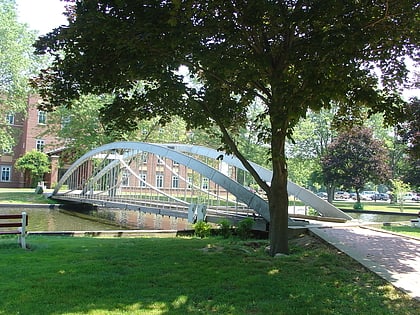 moseley wrought iron arch bridge lawrence