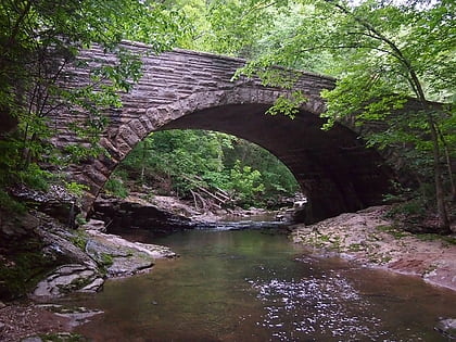 stone arch bridge over mccormicks creek mccormicks creek state park