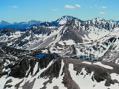 sapphire lake white clouds wilderness