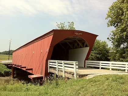 hogback covered bridge winterset