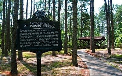 poison springs battleground state park camden