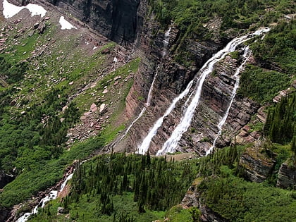 grinnell falls parc national de glacier
