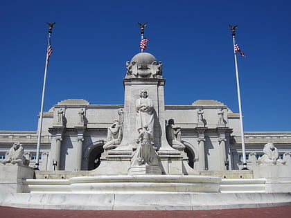 columbus fountain waszyngton