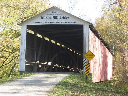 wilkins mill covered bridge turkey run state park