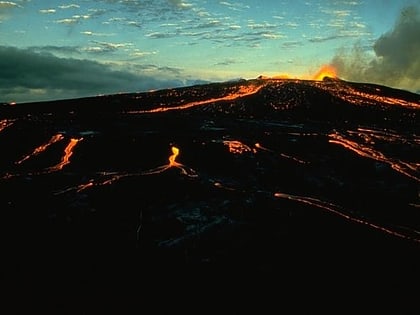 mauna ulu parque nacional de los volcanes de hawai