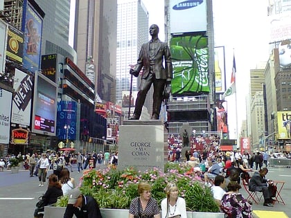 statue of george m cohan new york