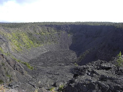 pauahi crater parque nacional de los volcanes de hawai