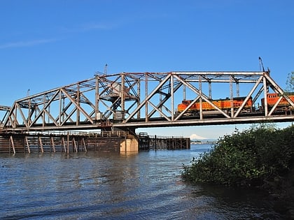 oregon slough railroad bridge portland
