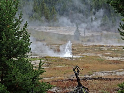 a 0 geyser parque nacional de yellowstone