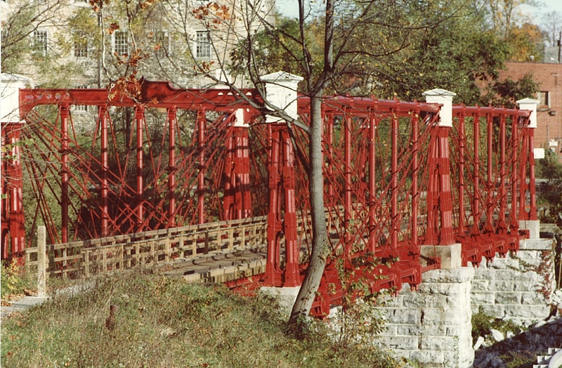 pont ferroviaire en treillis de bollman savage