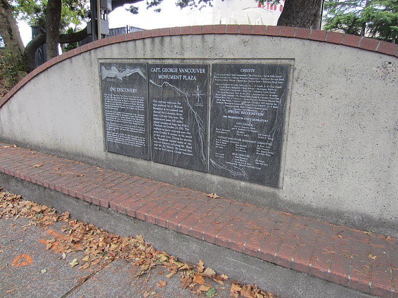 Captain George Vancouver Monument Plaza