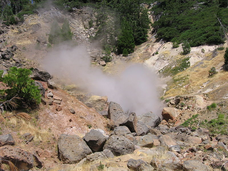 Geothermalgebiete im Lassen-Volcanic-Nationalpark