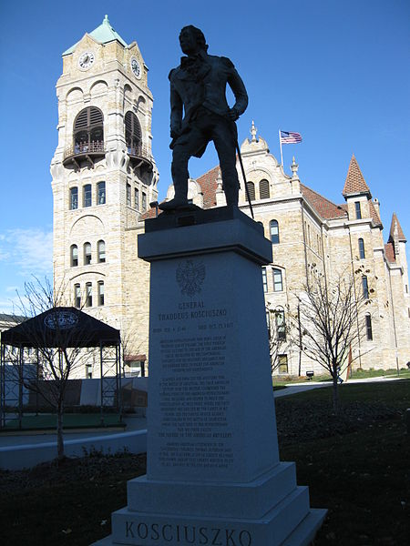 Lackawanna County Courthouse and John Mitchell Monument