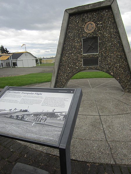 Chkalov Transpolar Flight Monument