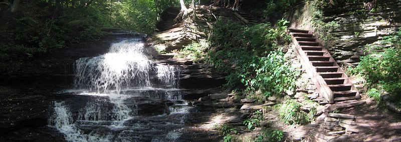 Park Stanowy Waterfalls in Ricketts Glen