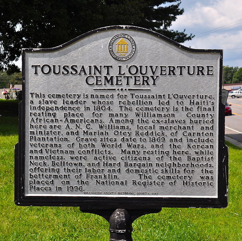 Toussaint L'Ouverture County Cemetery