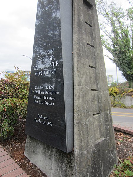 Captain George Vancouver Monument Plaza