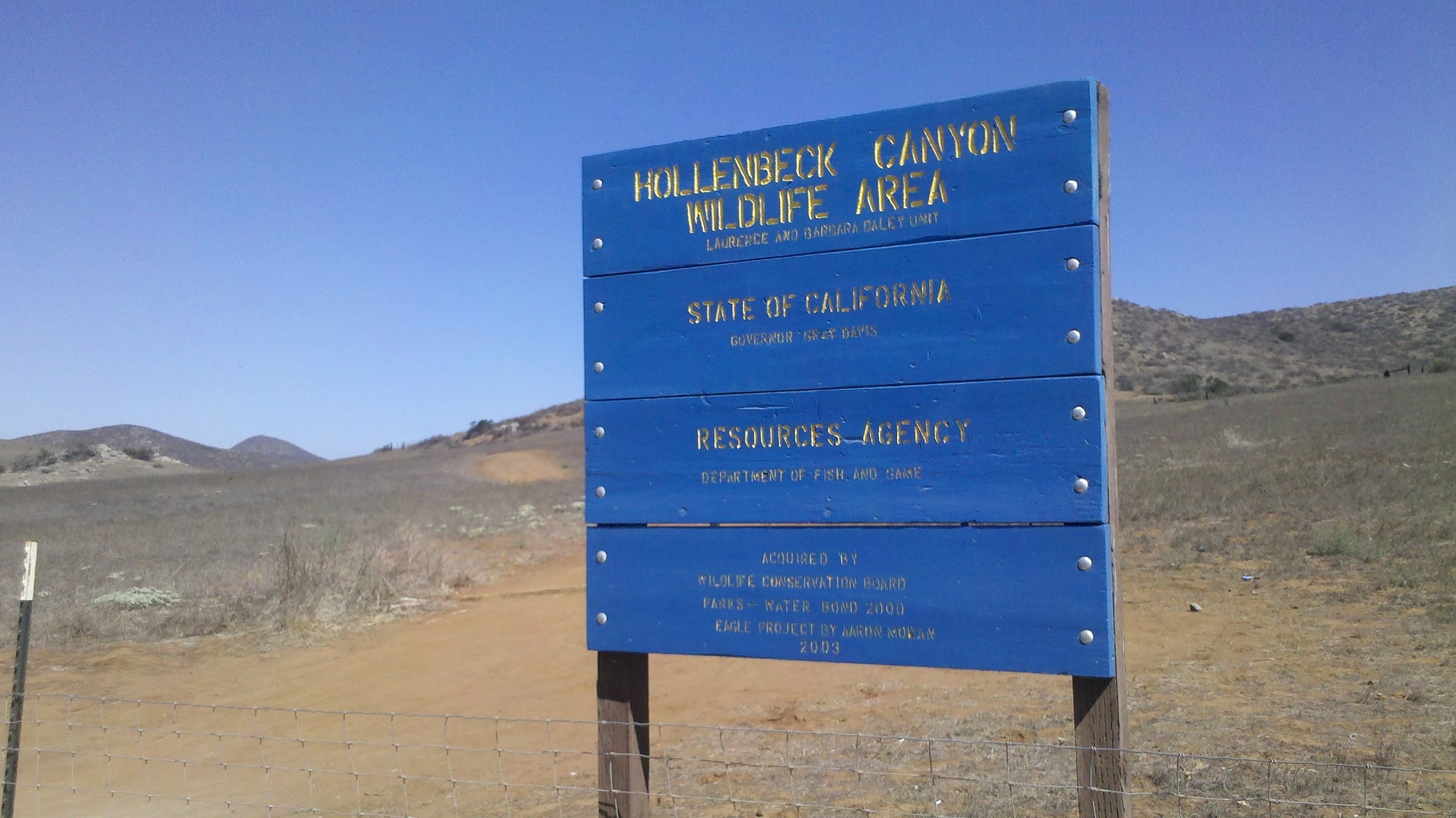 Hollenbeck Canyon Wildlife Area, Estados Unidos