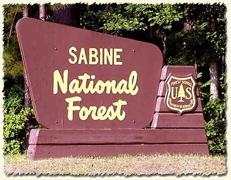 Sabine National Forest, Vereinigte Staaten