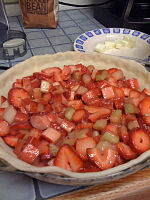 Rhubarb pie